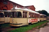 Hannover railcar 334 in front of Straßenbahn-Museum (2000)