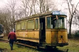 Hannover sidecar 52 at Straßenbahn-Museum for scrapping (2004)