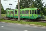 Hannover tram line 1 with articulated tram 6196 at Laatzen (2010)