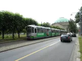 Hannover tram line 11 with articulated tram 2550 at Hannover Congress Centrum (2020)