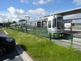 Hannover tram line 13 with articulated tram 2538 at Hemmingen (2024)