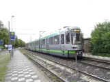 Hannover tram line 2 with articulated tram 2576 at Rethen Steinfeld (2020)