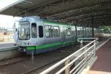 Hannover tram line 4 with articulated tram 2502 at Garbsen (2014)