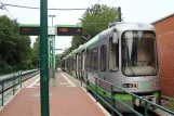 Hannover tram line 4 with articulated tram 2561 at Roderbruch (2016)