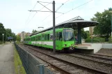 Hannover tram line 5 with articulated tram 6203 at Stöcken (2008)