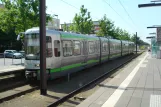 Hannover tram line 6 with articulated tram 2538 at Kronsberg (2014)