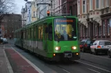 Hannover tram line 9 with articulated tram 6203 near Nieschlagsstr. (2013)