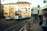 Heidelberg extra line 21 with articulated tram 220 near Bismarckplatz (2001)