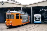 Heidelberg grinder car 200 in front of Betriebshof Bergheim (2003)