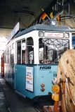 Heidelberg museum tram 80 inside the depot Betriebshof Bergheim (2003)
