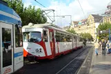 Heidelberg regional line 5 with articulated tram 4109 at Bismarckplatz (2009)