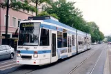 Heidelberg tram line 22 with articulated tram 265 "Bautzen" at Altes Hallenbad (Thibautstraße) (2003)