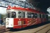 Heidelberg tram line 24 with articulated tram 222 at Rohrbach Süd (1998)