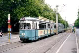 Heidelberg tram line 24 with articulated tram 243 at Jahnstraße (2003)