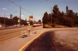 Helsinki tram line 10 at Brunakärr/Ruskeasuo (1980)