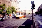 Helsinki tram line 3 with articulated tram 94 at Studenthuset / Ylioppilastalo (1992)