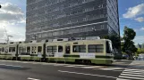 Hiroshima articulated tram 3903 on Otemachi Naka Ward (2023)