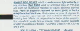 Hour ticket for Santa Clara Valley Transportation Authority light rail (VTA), the back (2018)