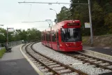 Innsbruck Stubaitalbahn (STB) with low-floor articulated tram 352 at Sonneburgerhof/Tirol Panorama (2012)
