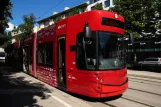 Innsbruck tram line 1 with low-floor articulated tram 305 at Marktplatz (2010)