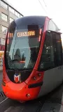 Istanbul regional line T1 with low-floor articulated tram 811 at Çemberlitaş (2017)