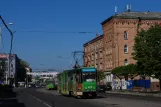 Kaliningrad tram line 3 with articulated tram 409 on Ulitsa Chernyackovskogo (2012)