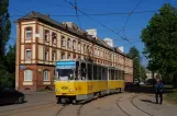 Kaliningrad tram line 3 with articulated tram 609 on Bolshaya Pesochnaya (2012)