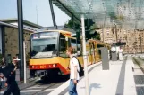 Karlsruhe regional line S41 i Heilbronn with low-floor articulated tram 861 at Heilbronn Hbf/Willy-Brandt-Pl. (2003)