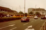 Karlsruhe tram line 7 on Bahnhofplatz (1982)