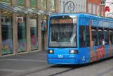Kassel tram line 3 with low-floor articulated tram 618 near Königsplatz (2017)