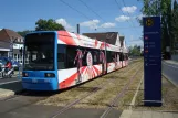 Kassel tram line 4 with low-floor articulated tram 622 at Forstfeldstraße (2010)