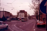 Kassel tram line 5 on Frankfurter Straße (1990)