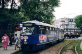 Katowice tram line T11 with articulated tram 209 at Chorzów Metalowcow (2004)