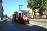 Katowice tram line T11 with railcar 694 at Chozów, Florinska (2008)