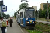 Katowice tram line T15 with railcar 756K at Zawodzie Centrum Przesiadkowe (2008)