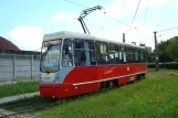 Katowice tram line T19 with railcar 777 at Stroszek Zajezdnia (2008)