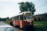 Katowice tram line T6 with articulated tram 183 on Weknowice Cynkownia (2004)