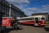 Kharkiv tourist line A with museum tram 055 at Piwdennyj wokzał (2011)