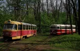 Kharkiv tram line 12 with railcar 310 at Lisopark (2011)