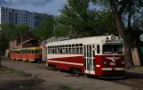 Kharkiv tram line 3 with railcar 3096 on Hrekivs'ka Street (2011)