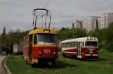 Kharkiv tram line 7 with railcar 424 at Nowoseliwka (2011)