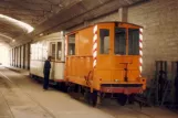 Kiel salt wagon 363 inside the depot Betriebshof Gaarden (1981)
