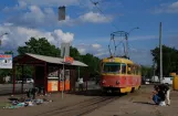 Kiev extra line 11K with railcar 5939 at Vulytsya Sklyarenko (2011)