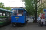 Kiev tourist line with museum tram 1892 at Kontraktowa płoszcza (2011)