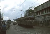 Kolkata tram line 3 near Shyambazar canal (1980)
