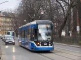 Kraków low-floor articulated tram 2027 on Straszewskiego (2008)