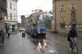 Kraków tram line 13 with railcar 929 near Plac Wolnica (2011)