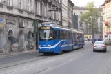 Kraków tram line 3 with articulated tram 3016 near Plac Wolnica (2011)