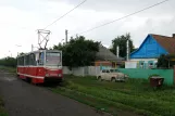 Kramatorsk tram line 3 with railcar 0059 on Dnipropetrovska Street (2012)