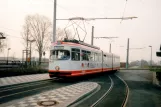 Krefeld tram line 041 with articulated tram 811 at Krefeld Grundend (1996)